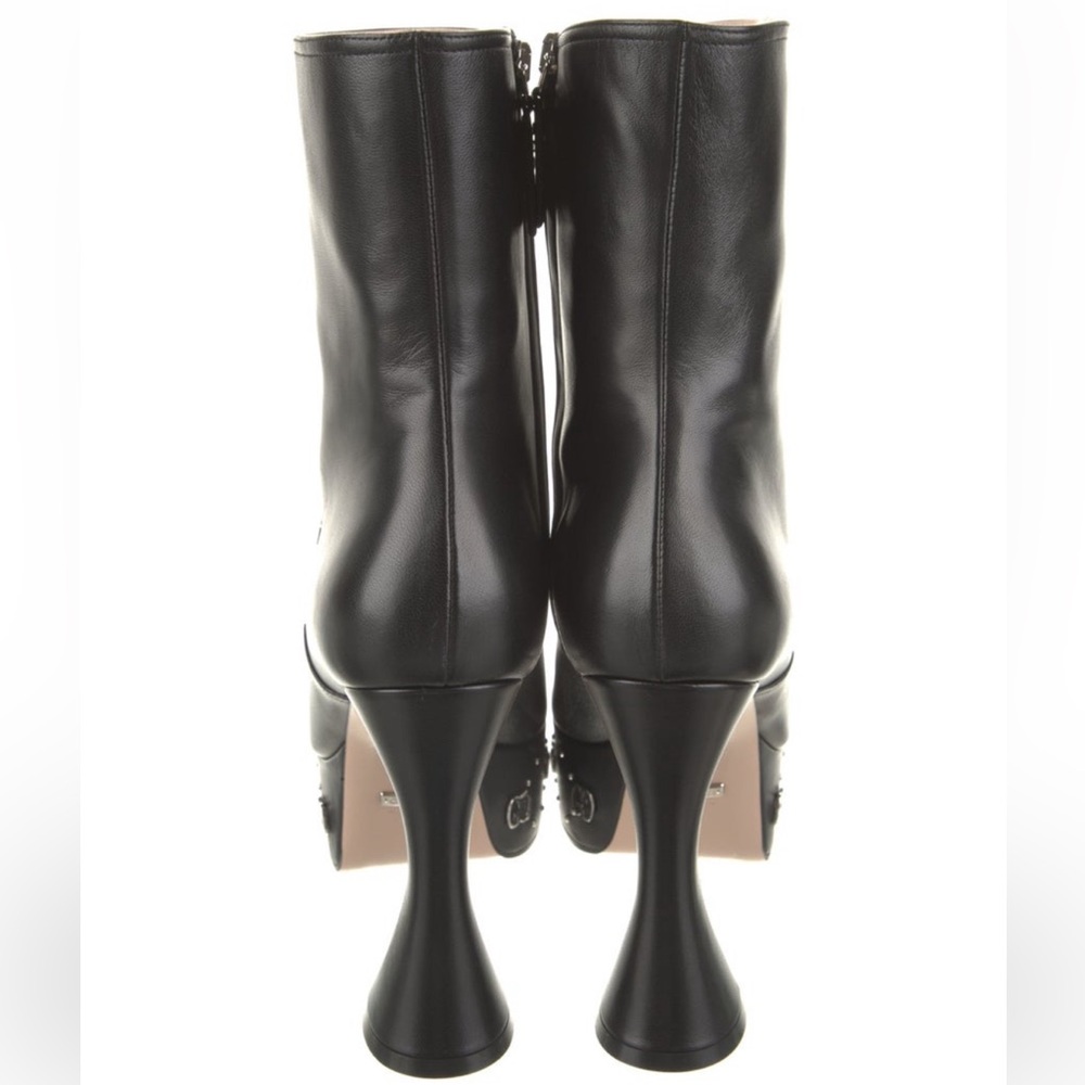 Gucci Leather Platform Boots - Picture 3 of 4